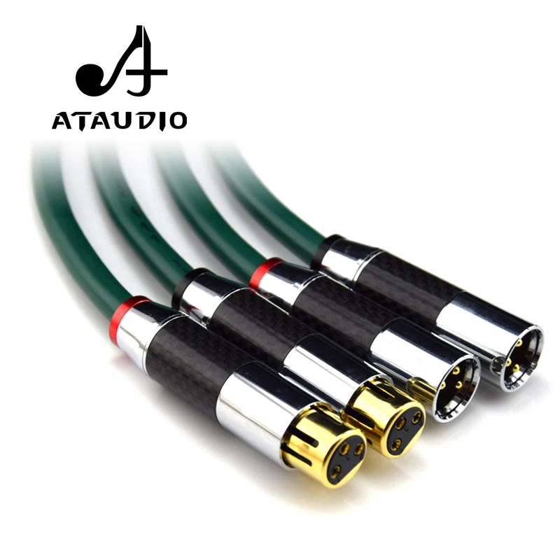 ATAUDIO одна пара FA-220 Hifi XLR кабель высокого качества OCC 2 аудио штырь-гнездо |