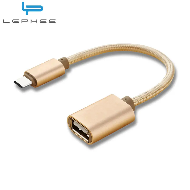 LEPHEE USB Type C to OTG Cable Adapter Type-c Charger Converter for Samsung S8 MacBook Oneplus 5 Xiaomi 6 LG | Электроника