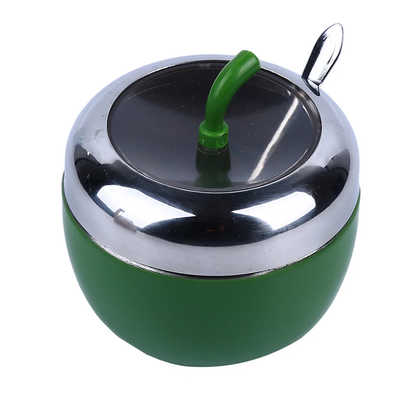 Креативный контейнер для хранения специй и порошка из нержавеющей стали с ложкой