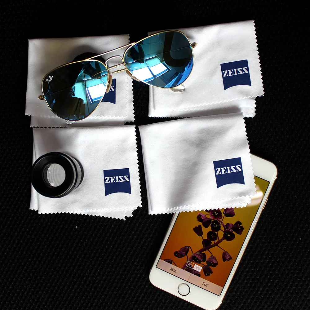 Zeiss профессиональная ткань из микрофибры для чистки линз солнцезащитные очки линзы для камеры сотовый телефон ноутбук упаковка из 4