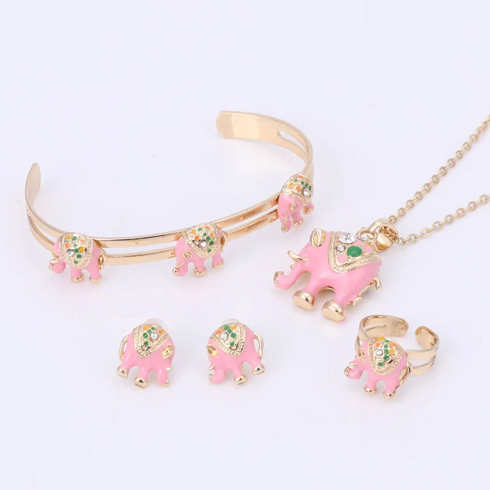 Детский Ювелирный Комплект из колье и серёг с кристаллами|children jewelry set|fashion setjewelry