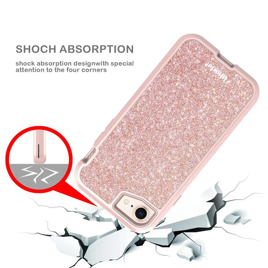Чехол Ithuriel для Apple iPhone 6 6S 7 8 чехол 4 дюйма Роскошные блестящие противоскользящие