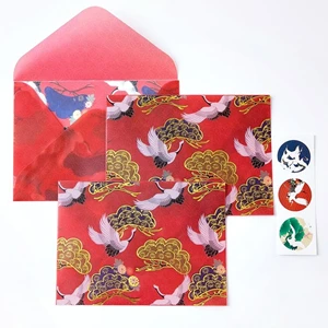 Mo. Card fashion Japan style серия канцелярские бумажные конверты 1 лот = 3 шт+ 3 шт наклейки - Цвет: 10