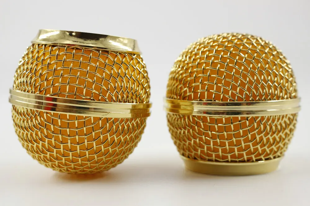 Новая сменная позолоченная сетчатая шаровая Головка микрофонная решетка для SM58