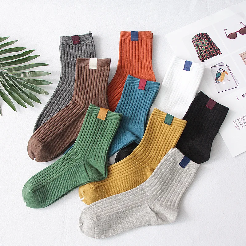 1 пара теплые женские носки полосатые 3D осенне зимние стильные Рождественские