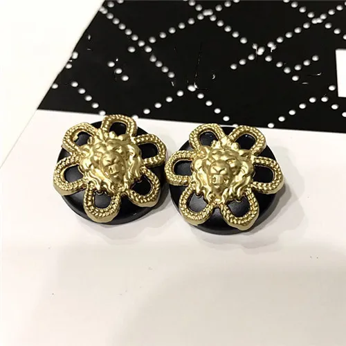 golden lion head button for cloth skirt shirt DIY accessory 10 pieces a lot | Дом и сад