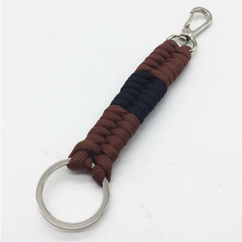 Брелок с плетением из коричневой веревки бразильский ленточный пояс для