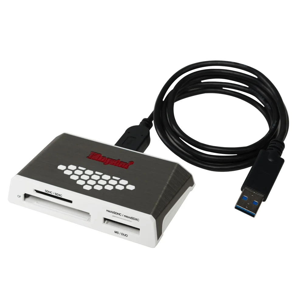 Kingston FCR-HS4 Kingston FCR-HS4 Micro SD кард-ридер USB 3,0 Все-в-одном внешняя CF карта памяти Micro SD ридер USB 2,0 Многофункциональный USB адаптер - Цвет: Kingston FCR-HS4