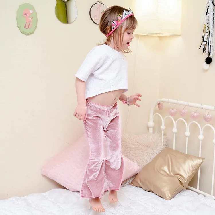 

Sweet Ins Hot Sell Baby Kids Girls Boot Cute Velvet Leggings Pants Candy Pink Red Color Spring Autumn Fashion Children Clothing