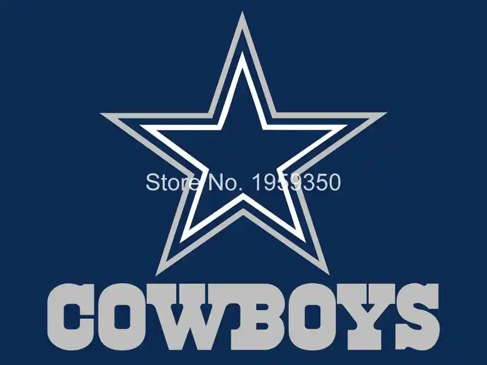 Dallas Cowboys логотип флаг 3ftx5ft баннер 100d полиэфир металлические Втулки 90x150 см 40095 | Дом