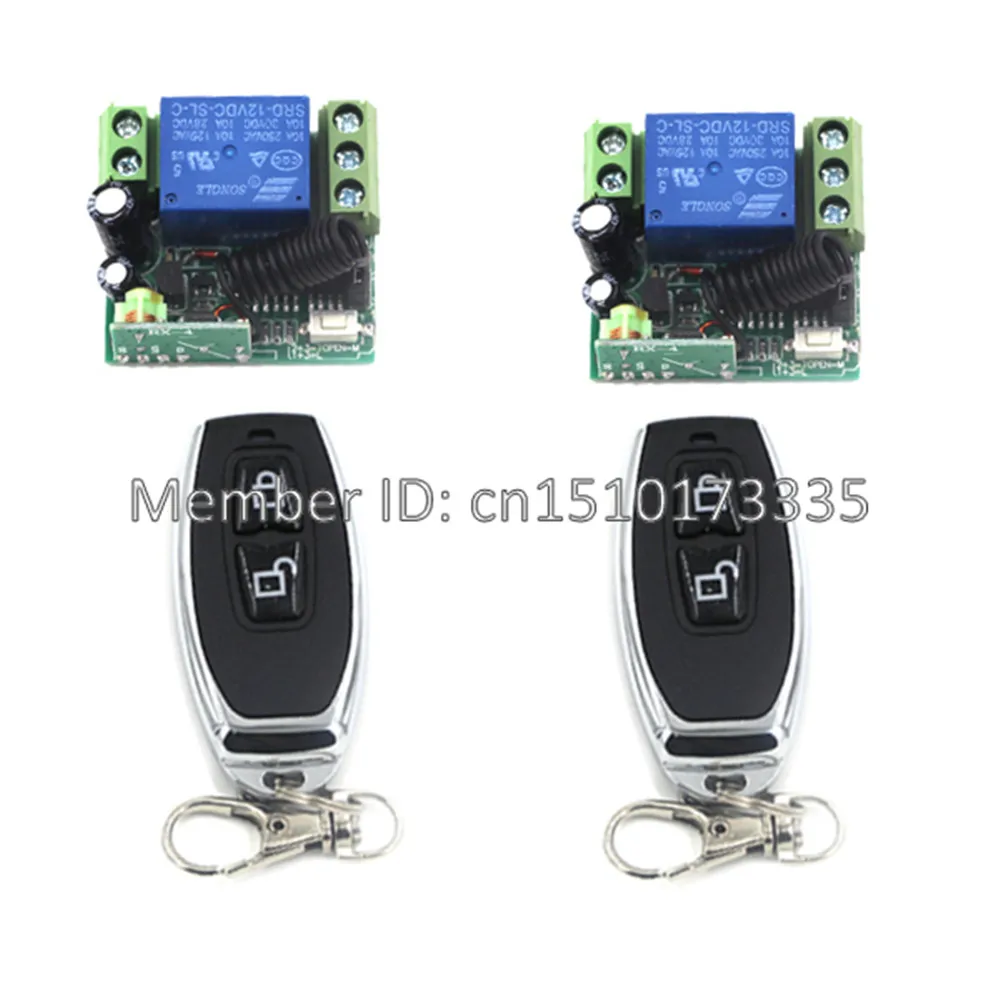 Мини DC 12V 1CH 1 CH беспроводной релейный модуль RF умный дом переключатель