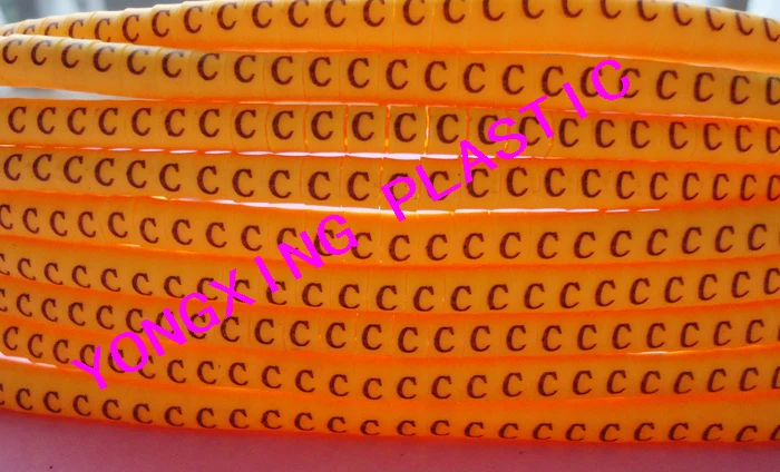 Набор аксессуаров для кабеля 500 шт./лот с круглыми маркерами 0 2 3 5 75 1 4 6 16 мм2 ABCDEFGHI