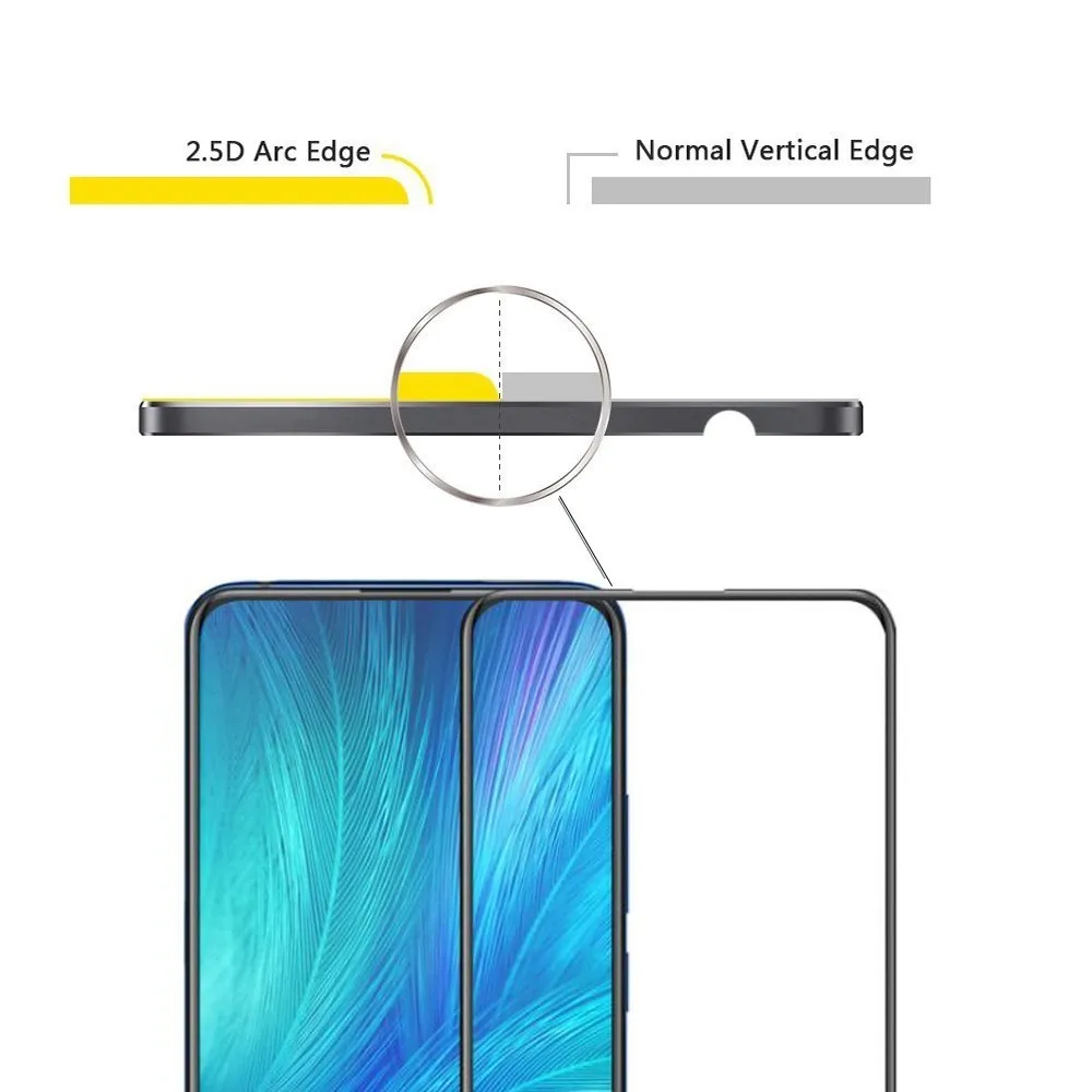 ДЛЯ Vivo X27 Pro Полное покрытие закаленное стекло Защита для экрана 2.5D 9H 0 3 мм V9 Youth V11