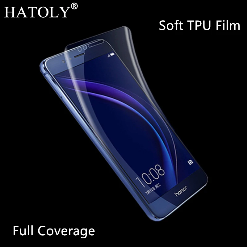 Мягкая нано-пленка из ТПУ пленка для huawei Honor 8 Pro V9 защитная экрана с полным