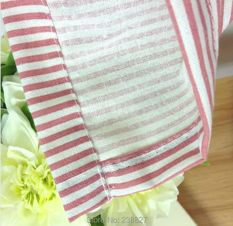 Короткая занавеска на окна дверь в полоску кухонная с надписью хлопковые римские