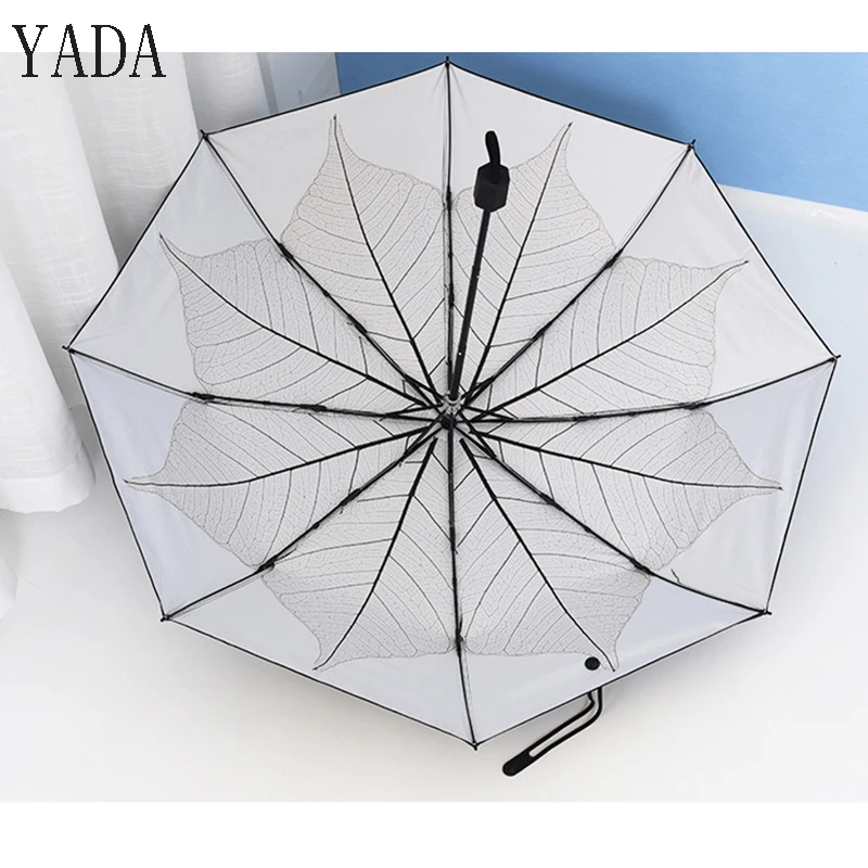 Folha de Bordo do Vintage Guarda-chuva de Alta Qualidade para Mulheres Marca à Prova de Vento Yada Dobrar Guarda-chuva Adulto Pátio Guarda Ys287 uv