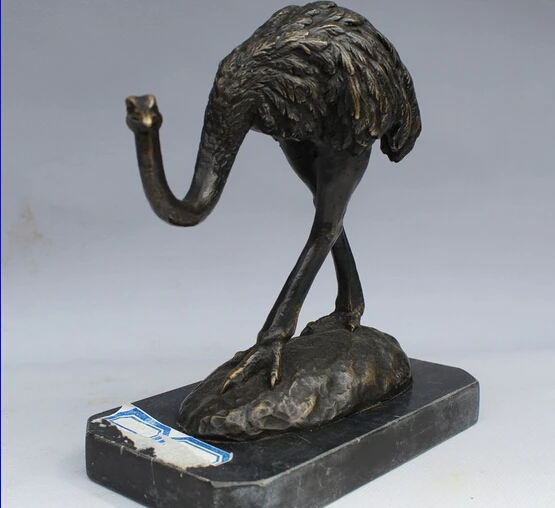 Бесплатная 7 &quotСтатуя Скульптура Страусиная птица дикая природа арт-деко Стиль