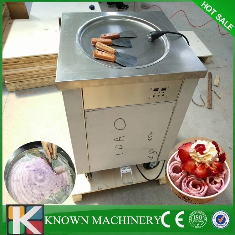 Высокие компрессоры R410A хладагент 110В/220В машина для жарки мороженого с верхним