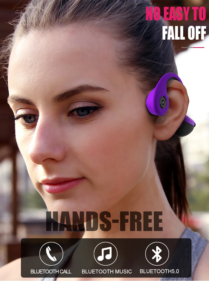Наушники Bluetooth 5,0, наушники с костной проводимостью, Беспроводные спортивные наушники, наушники с поддержкой гарнитуры, Прямая поставка