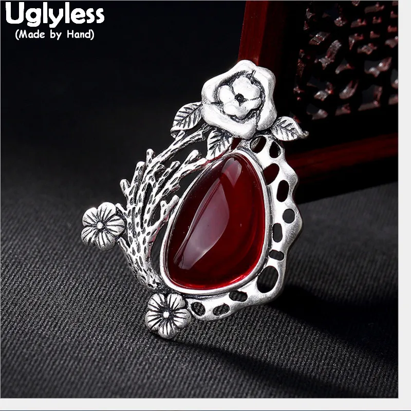 Подвески с цветами ручной работы из 100% натурального серебра 925 пробы в этническом