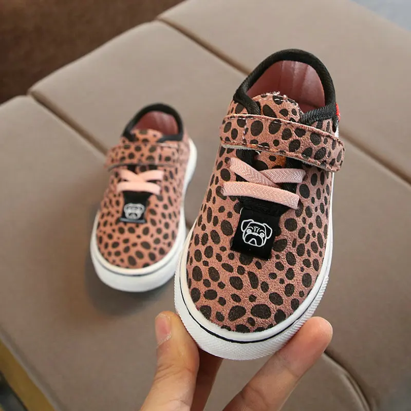 photo color Kids Sport Shoes Chaussure Enfant Girls Boys Shoes New Autumn Spring Leopard Kids Sneakers Breathable Flat Children Sneaker - Цвет: photo color