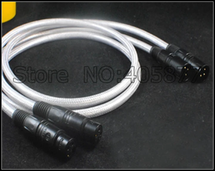 

Пара посеребренных аудиокабелей hifi XLR 1 м xlr Аудио Видео кабель 1,5 м