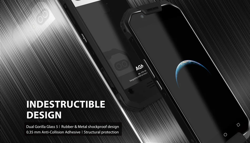 AGM X2 IP68 прочный водонепроницаемый телефон Android 7,1 5," FHD 6 ГБ ОЗУ 64 Гб ПЗУ MSM8976SG Восьмиядерный двойной камеры 12 МП 6000 мАч