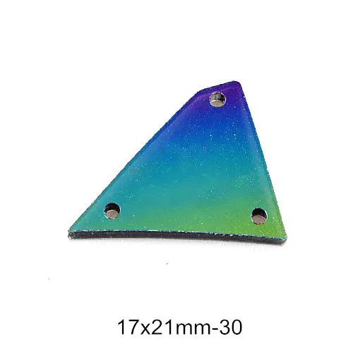 P30-17X21mm 20 шт радужные зеркальные пришитые Стразы неправильной формы акриловые зеркальные радужные хрустальные Каменные Стразы для шитья свадебного платья B3734 - Цвет: P30-17X21mm