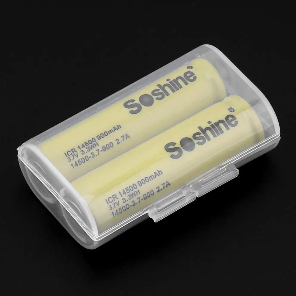 Soshine прочный жесткий пластмассовый футляр для аккумулятора держатель коробка