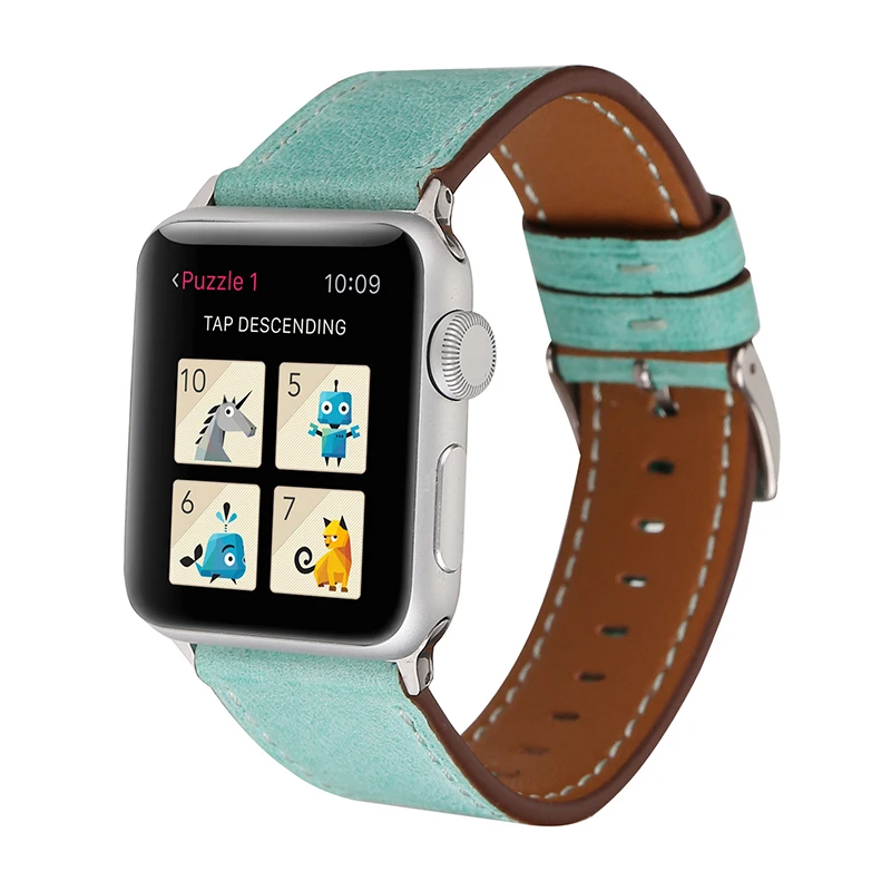 Модный ремешок для часов Apple Series 1 2 3 4 5 6 7 45 мм 41 витаж из натуральной кожи iwatch