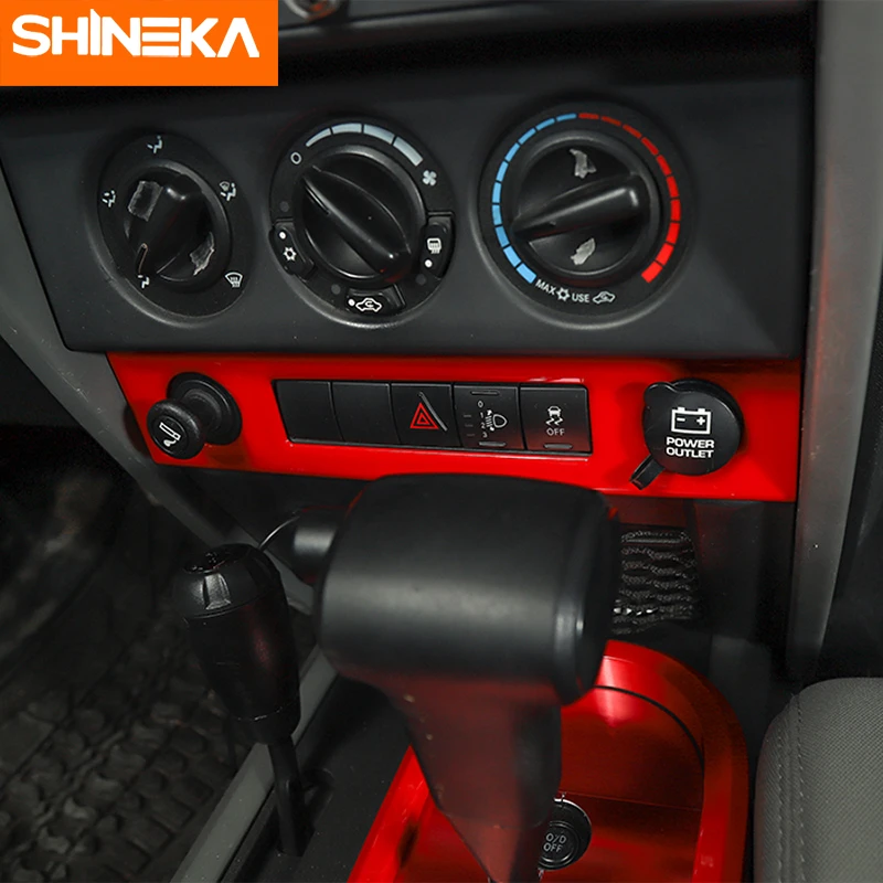 SHINEKA аксессуары для интерьера Jeep Wrangler JK 2007-2010 розетка автомобильного