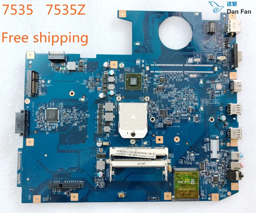 Материнская плата MBPCF01001 для ноутбука ACER Aspire 7535 7535Z 08255 2 JM70 PU 100% ce01. 021 материнская