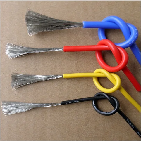 Гибкая мягкая луженая медная силиконовая проволока 15AWG RC кабель высокая