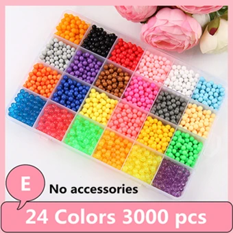 E 5 мм набор волшебных бусин для воды DIY 3D Пазлы игрушки предохранитель бусины Хама развивающий детский подарок для мальчиков и девочек Роскошные аксессуары 5200 шт - Цвет: E