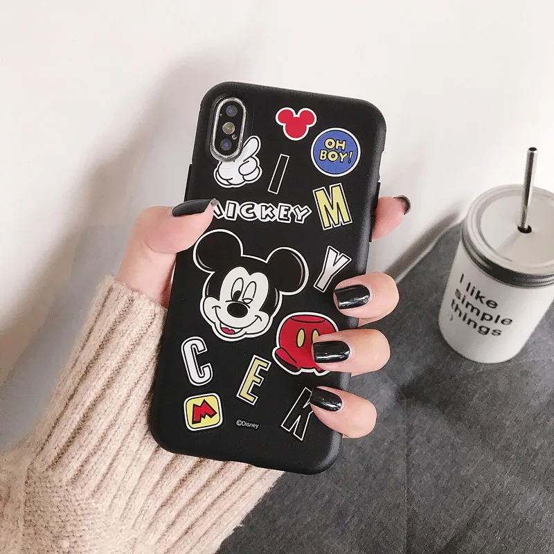 ORYKSZ милый мультяшный Микки чехол для телефона iphone 6 S Чехол X XS MAX XR 7 8 Plus задняя