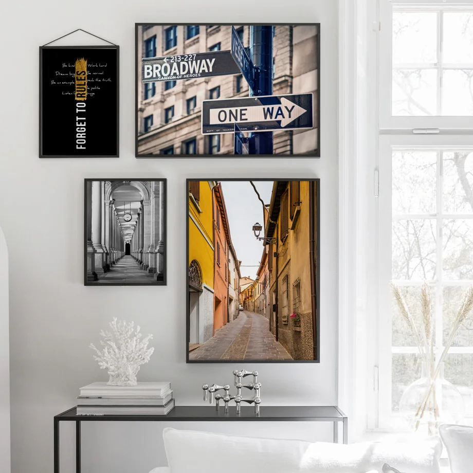 

New York City Train Way Station Wall Art Canvas Painting Nordic Posters And Prints Landscape Wall Pictures For Living Room Decor