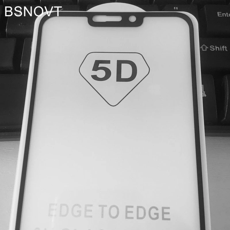 5D Защитное стекло для экрана Huawei Honor 8C полное покрытие взрывозащищенное