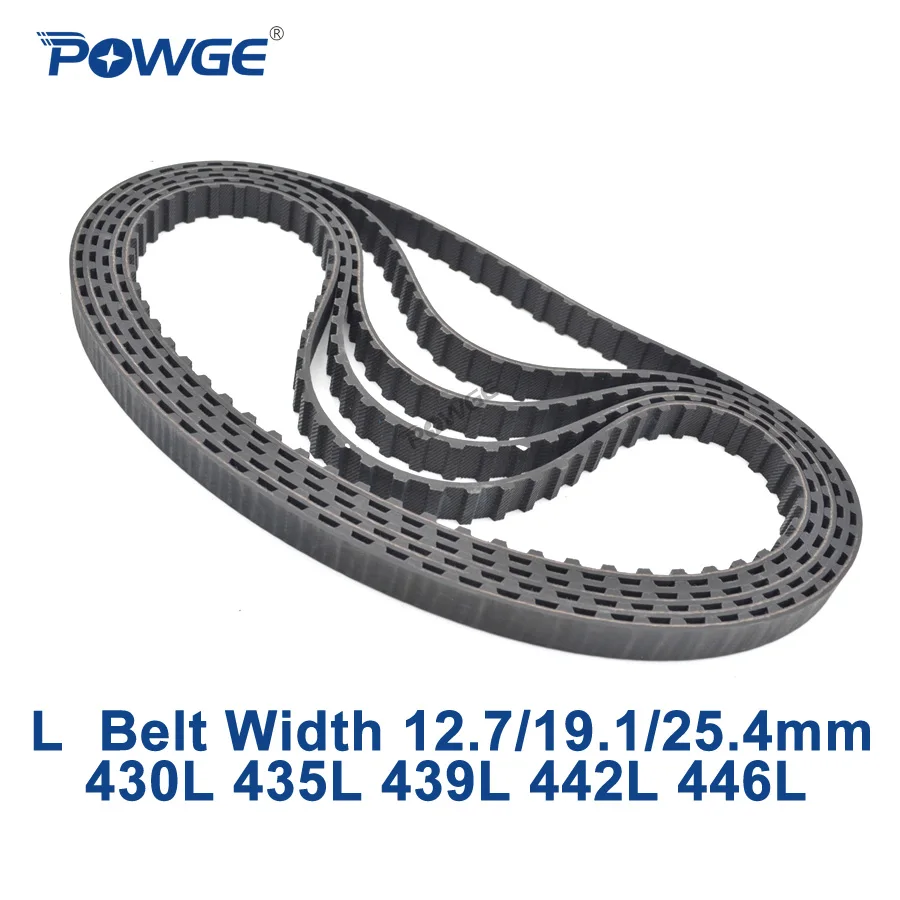 POWGE трапециевидный ремень L C = 430/435/439/442/446 ширина 050/12. 7 мм 075/19. 1 25 4 синхронный 430L 435L