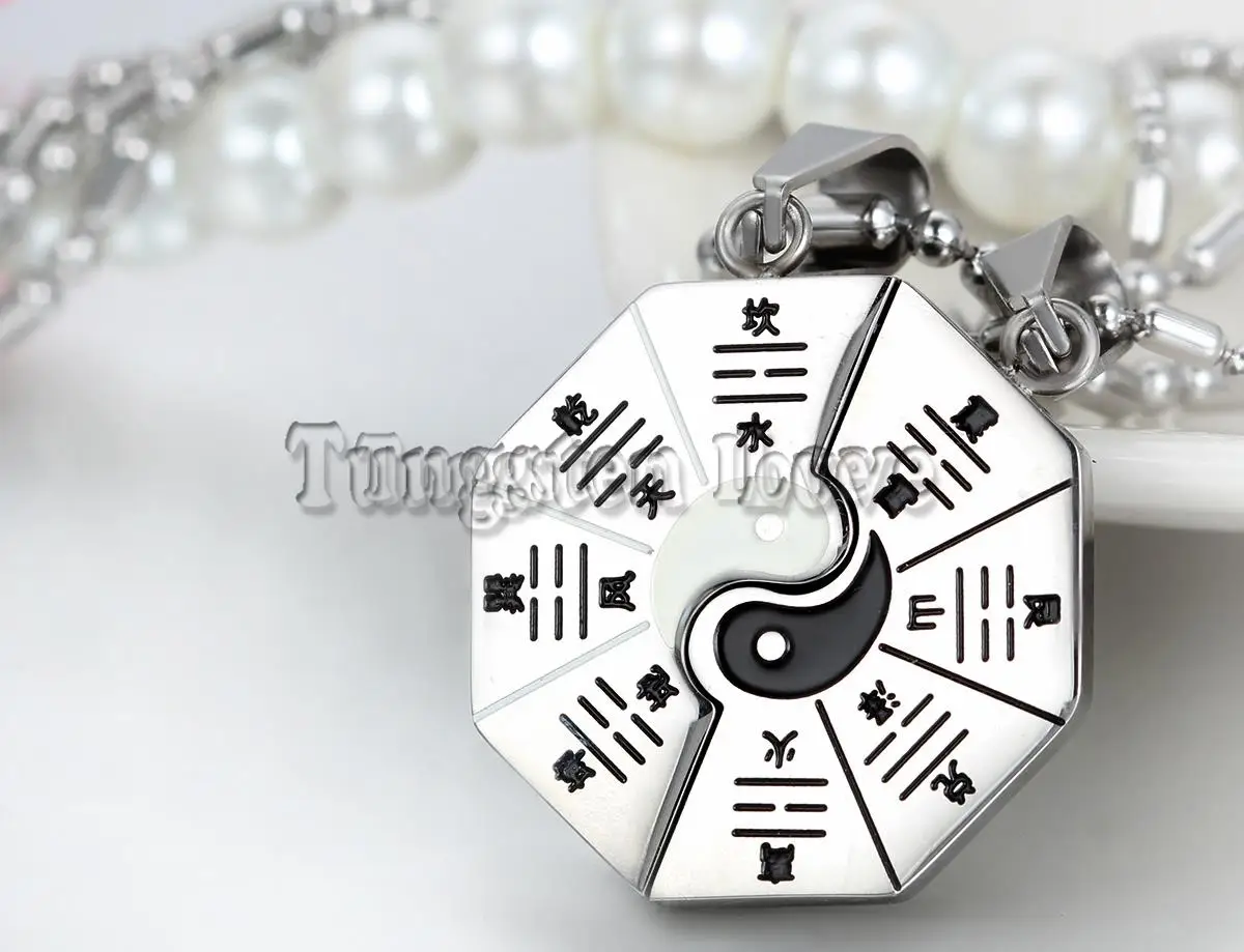 Соответствующий Yin Yang BAGUA восемь триграммов счастливый кулон ожерелье из