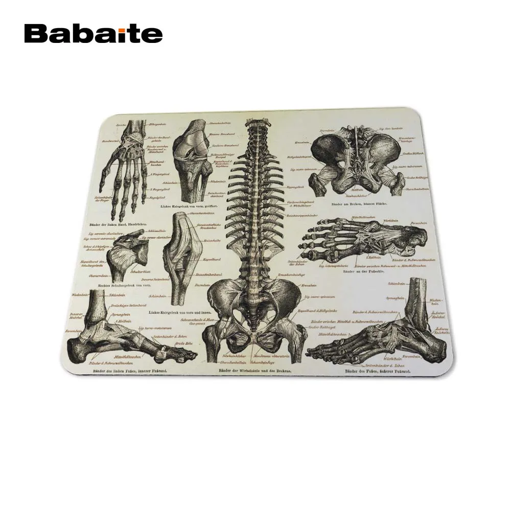 Babaite медицина Анатомия прочный шикарный коврик для мыши 180x220x2 мм 250x290x2 мм персонализированный товар