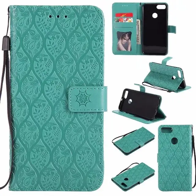 Для Coque Xiaomi mi 5X случае ротанга Тиснением Бумажник Флип Стенд карты фото Слоты