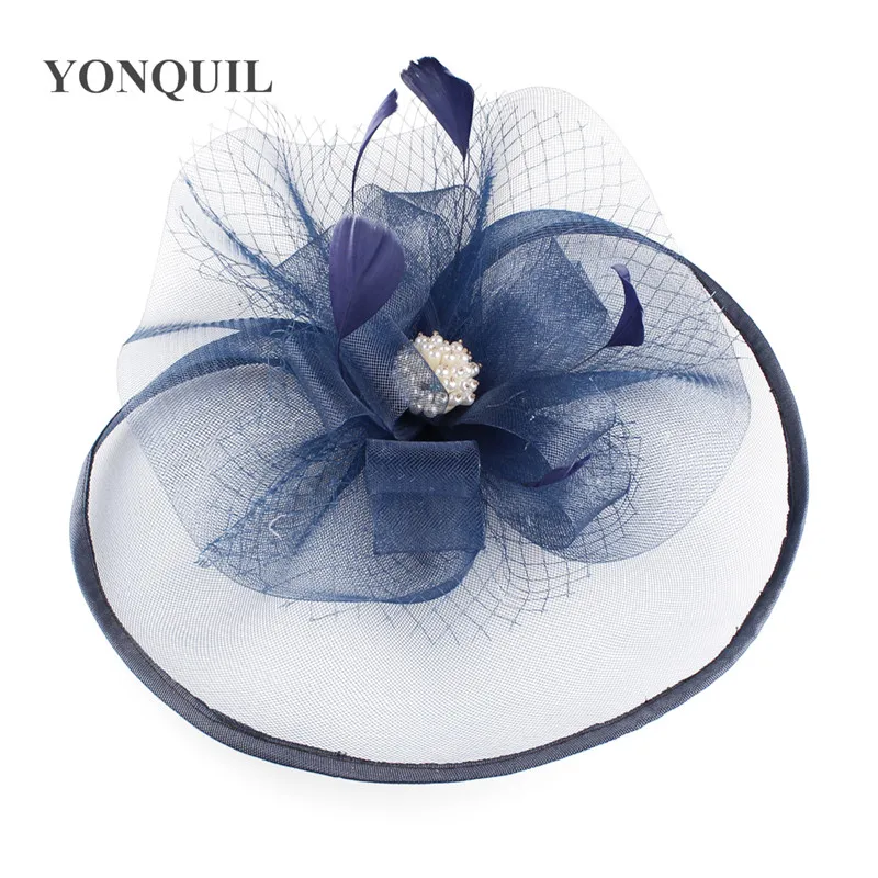 Вуалетка женская с крупными цветами шляпа для невесты свадебный головной убор