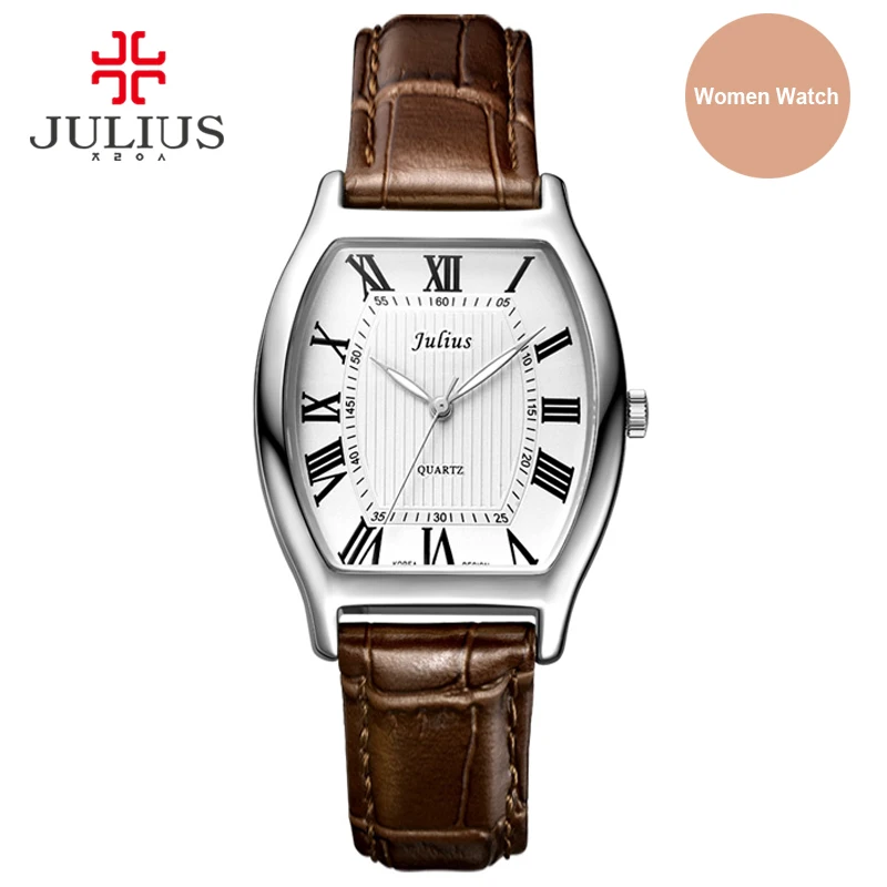 Julius JA-703 часы для влюбленных пар классические с римскими цифрами подарка на День