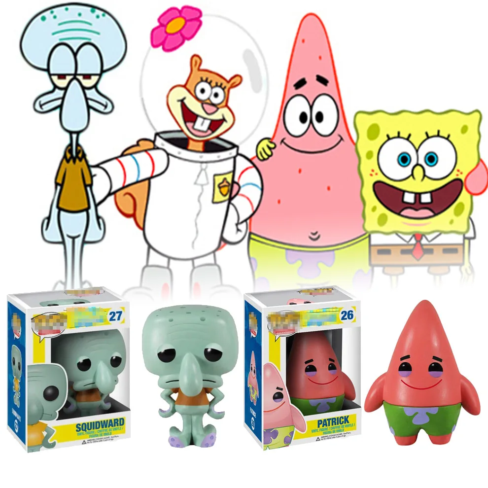 FUNKO POP модели Патрик звезда и Squidward Куинси щупальца Америка мультфильм фигурку