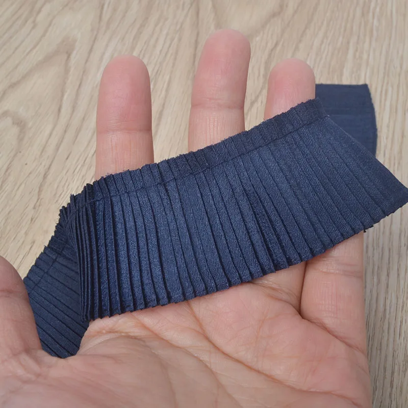 Широкая 4 см компактная плиссированная узкая кружевная отделка Лента для кукол