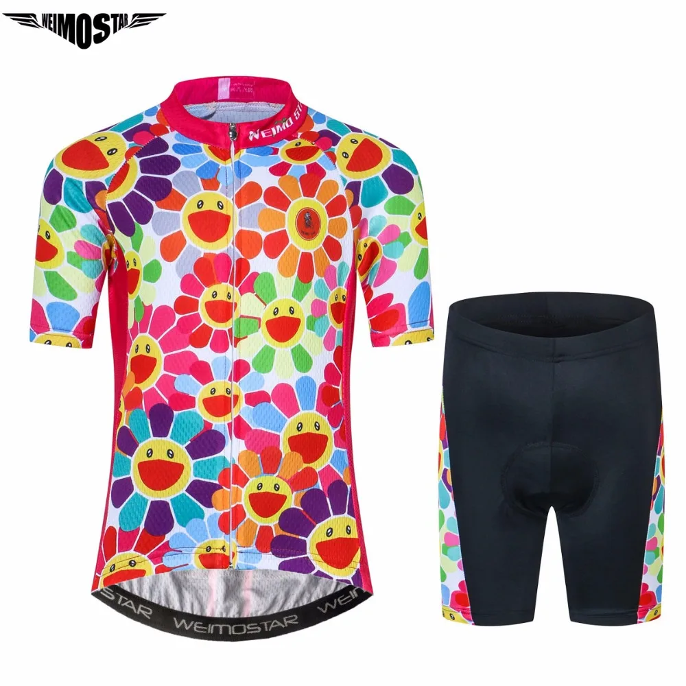 WEIMOSTAR Children Summer Cycling Jersey Roupa Ciclismo Maillot Bike Set mtb outdoor Sport kid Pro bicycle clothing sets | Спорт и