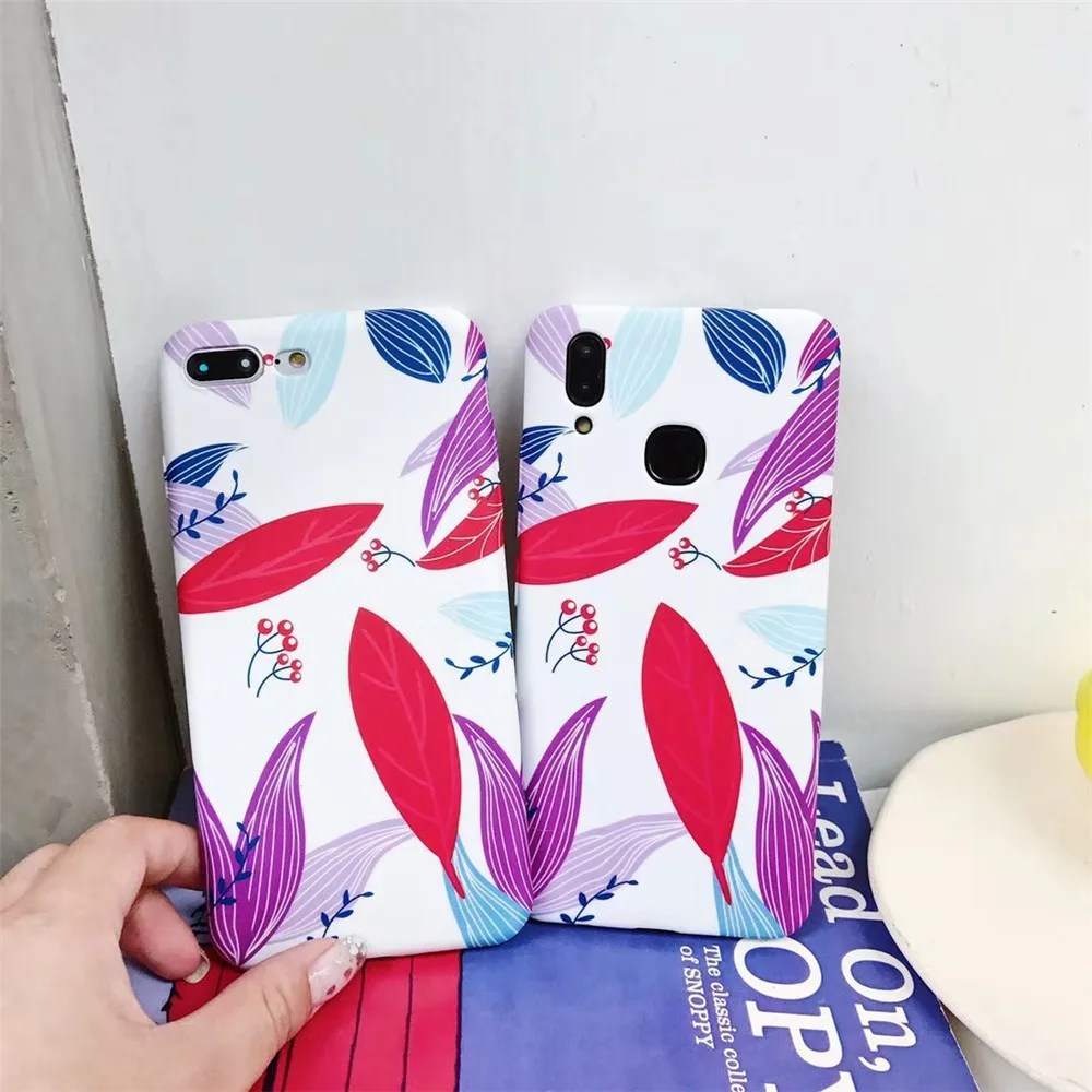 Красные листья на белом телефона Чехлы для OPPO R15 R11 R11S R9 R9S F3 F1 плюс A57 A39 A59 a59S F1S ТПУ