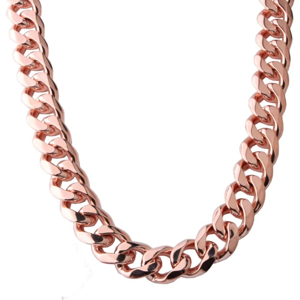 Цепочка Из Нержавеющей Стали 316l под розовое золото 19 мм|fashion jewelry|jewelry fashiongold chain |