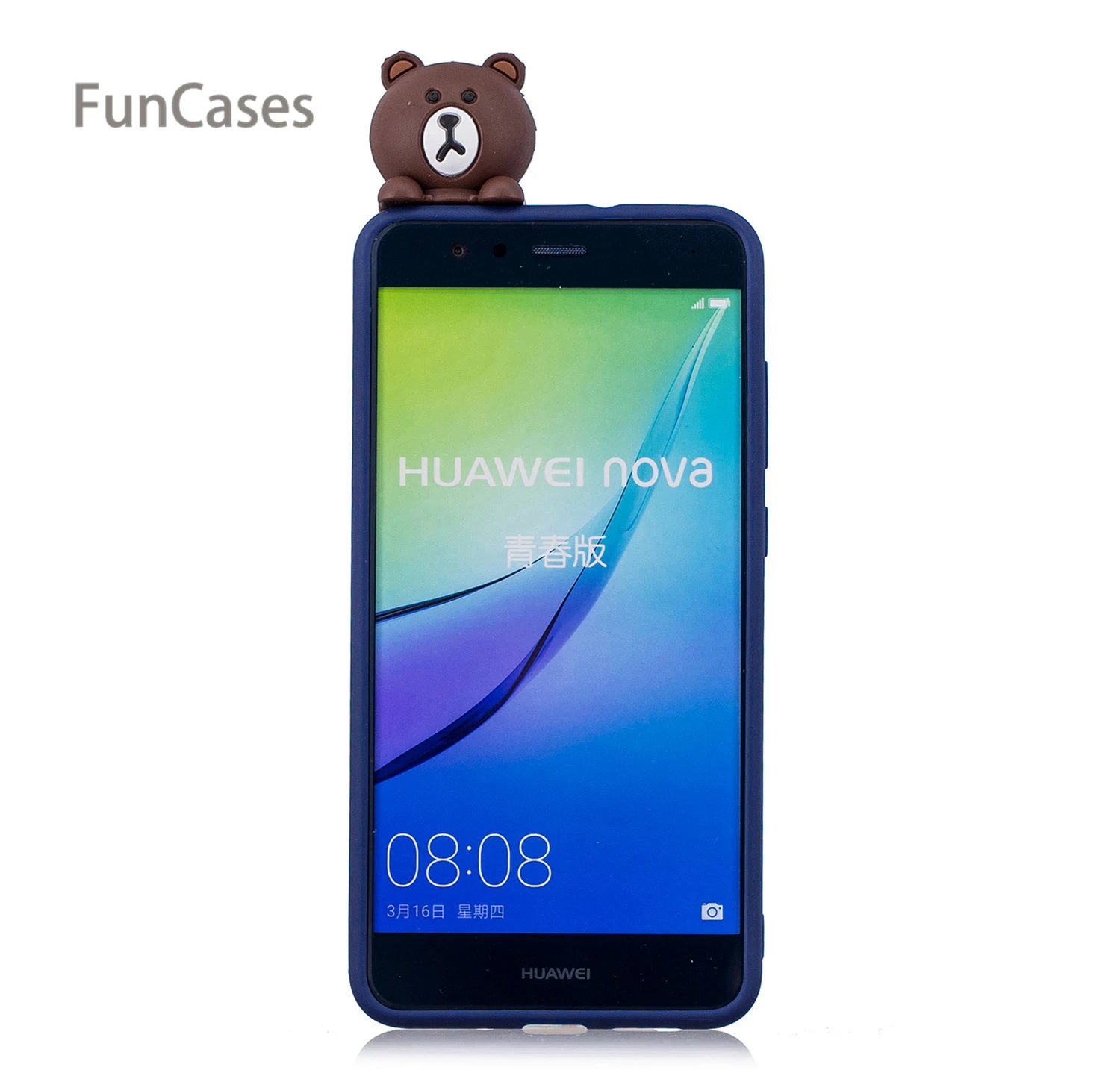 Симпатичный чехол для телефона СПС Carcasa huawei P10 Lite Мягкий силиконовый Мобильный