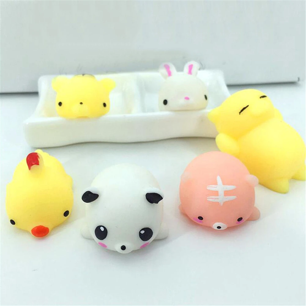 Мини Мягкие игрушки милый кот животное Антистресс мяч сжать Моти рост Abreact мягкий
